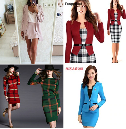 traje falda